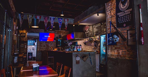 The Pitchers Burger and Baseball