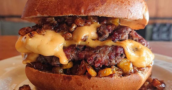 The Pitchers Burger and Baseball